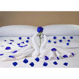 3200 Pcs Artificial Rose Petals For Romantic Night, Fake Rose Flower Petals For Wedding, Party, Valentines Day Decorations For The Home (Blue)