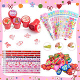 268Pcs Valentines Day Gifts For Kids Valentine Day Cards For Kids School Classroom Goodie Bags Stuffers Non Candy Party Favors Class Valentine Day Gifts For Kids Bulk Prizes Treats Exchange Students