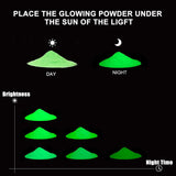 3 Colors Glow In The Dark Powder Set, Blue,Yellow & Green Glow Powder, Epoxy Resin Dye Luminous Pigment Powder For Fine Art, Diy Nail Art, Paint, Cosmetics (3 Colors, 2 Oz Each Color)