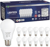 12 Pack A19 LED Light Bulbs 9W 60W Equivalent 5000K Daylight 810 Lumens E26 UL Listed