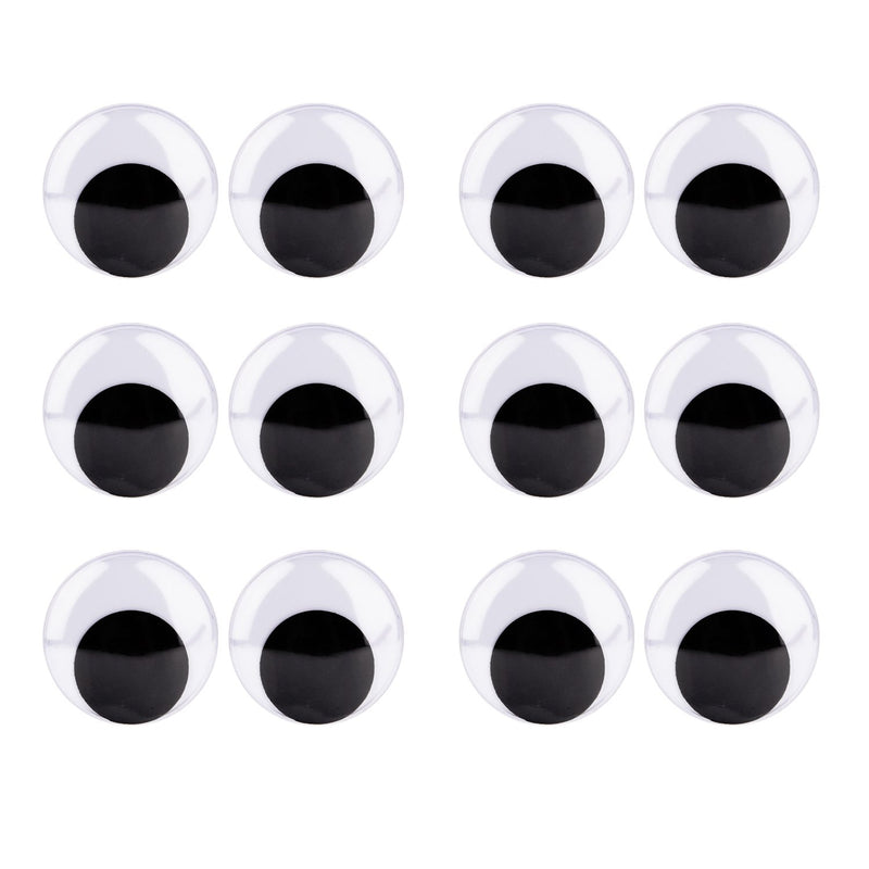 1.6 Inch Wiggle Eyes With Self Adhesive, 12 Pack