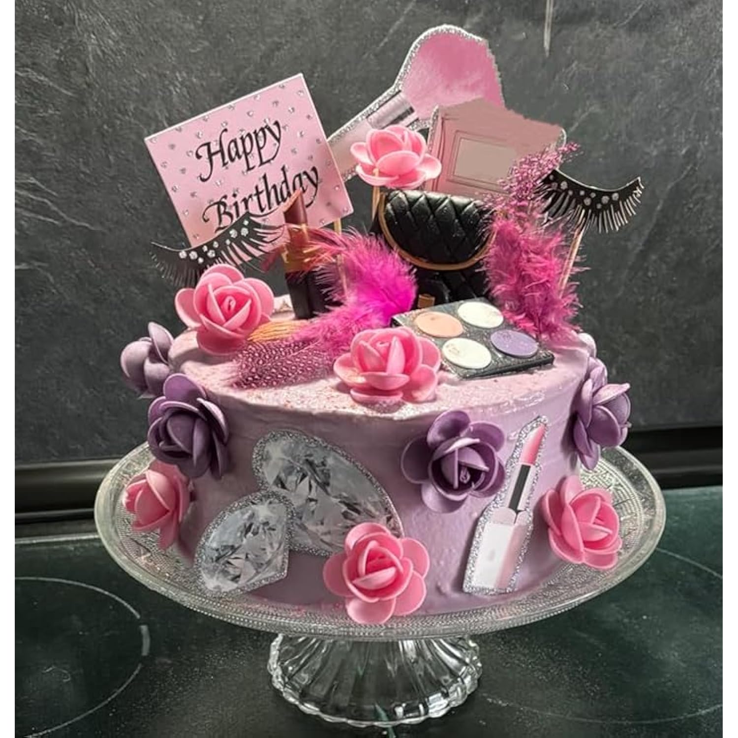 Makeup Cake Decorations Spa Birthday Cake Topper Spa Party Supplies Salon Birthday Decoration