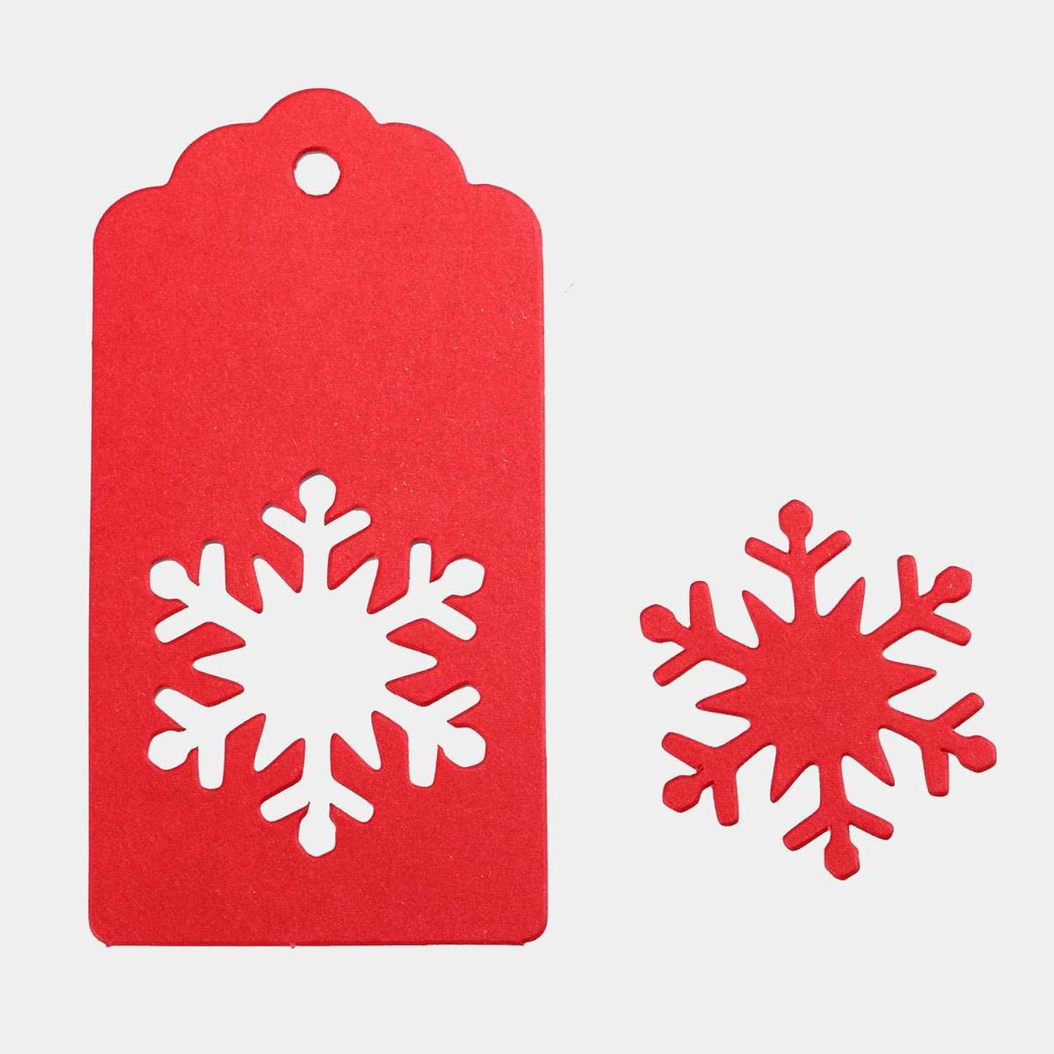 Christmas Snowflake Hanging Gift Tags,Paper Price Tags Labels,150Pcs