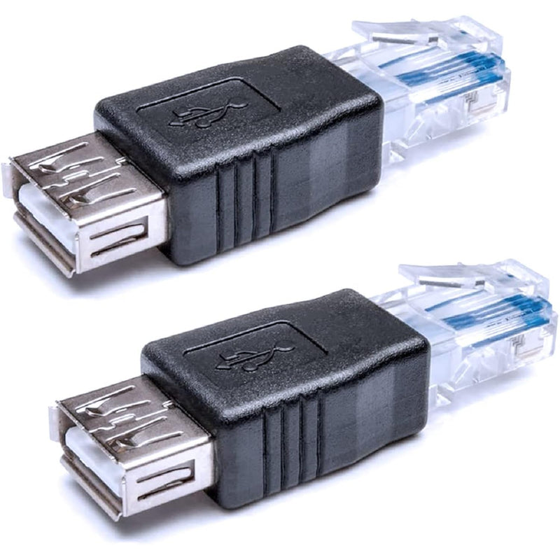 Ethernet To Usb Adapter, 2 Pcs Usb To Ethernet Adapter, Rj45 Ethernet Male To