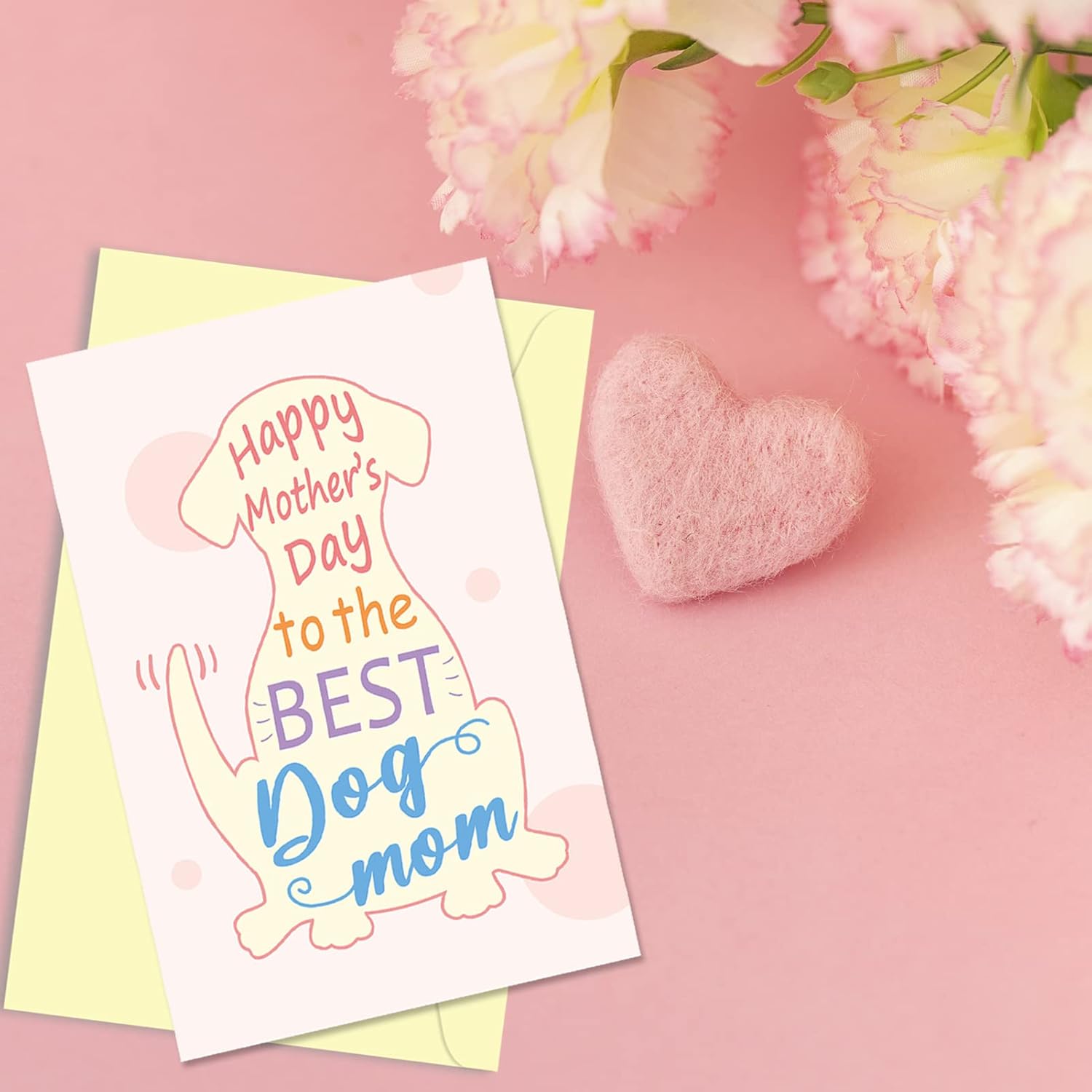 Dog Mom Mother'S Day Card, Cute Greeting Card For Best Dog Mom, Funny Mother'S Day Card From The Pooch