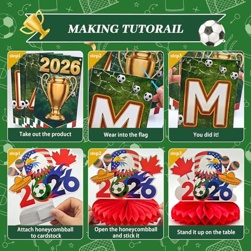 Soccer Birthday Party Decorations, 2026 Game Day Celebration Set
