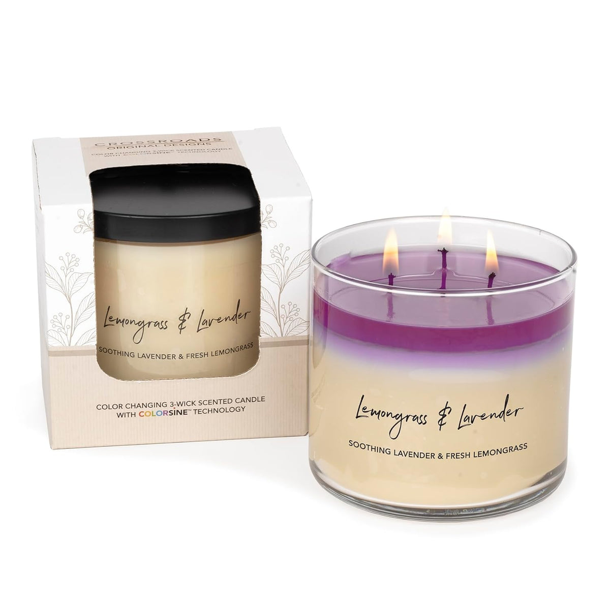 Colorsine Jar Candle (Lemongrass And Lavender)