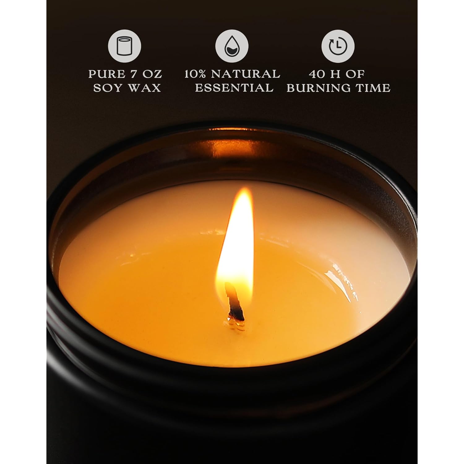Scented Candles Gift Set - 6 Pack Men Candles For Home Scented, 42 Oz Soy Candle For Men, 300 Hour Long Lasting Candle Set For Birthday, Father'S Day, Valentine, Christmas, Anniversary