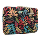 KAYOND Canvas Water-Resistant for 13-13.3 Inch Laptop Sleeve Case Bag (13-13.3 Inches, Forest Series Black)