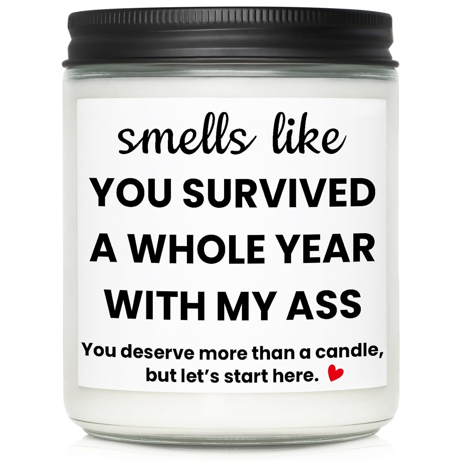 1 Year Anniversary Wedding Gifts For Men Women, Funny One Year Anniversary Marriage Gifts For Wife Husband Couple, Personalized 1St First Year For Boyfriend Girlfriend Gift Ideas For Him Her Candles