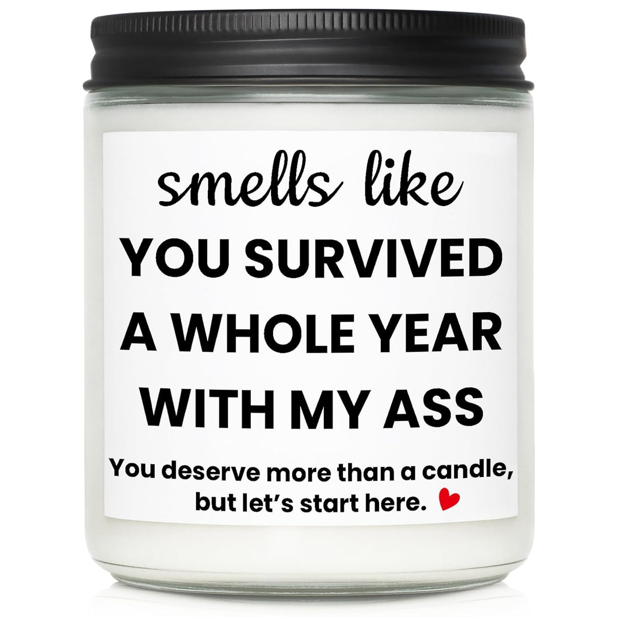 1 Year Anniversary Wedding Gifts For Men Women, Funny One Year Anniversary Marriage Gifts For Wife Husband Couple, Personalized 1St First Year For Boyfriend Girlfriend Gift Ideas For Him Her Candles