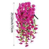 6 Pcs Of Hanging Morning Glory Artificial Flowers, Upgraded Uv Resistant Artificial Hanging Flowers, Suitable For Decoration Such As Weddings, Gatherings, Courtyards, Porches, Etc (Light Purple)