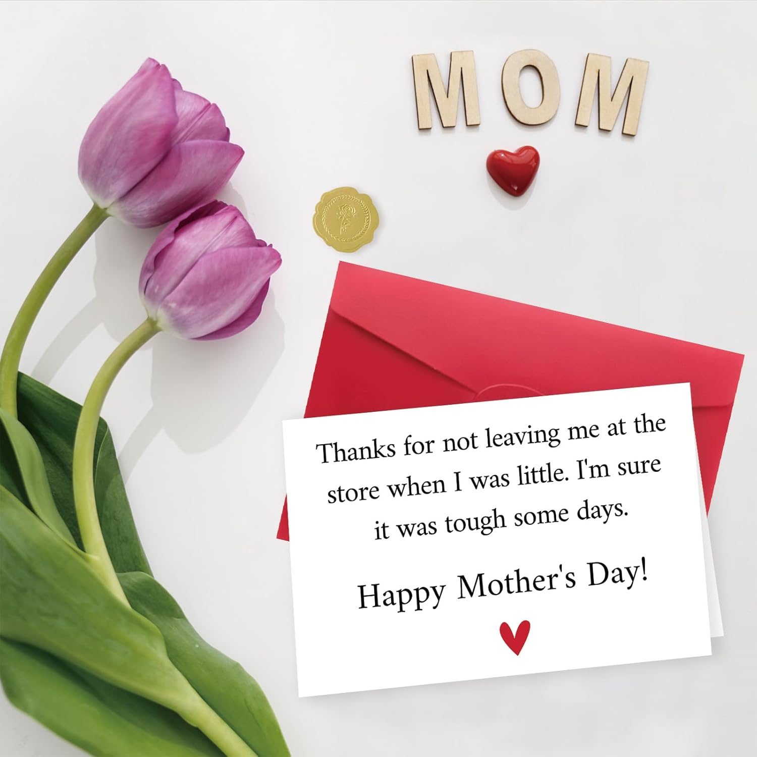 Happy Mothers Day Gift For Mom, Funny Mother'S Day Card From Son Daughter For Her, Thank Mom Greeting Card