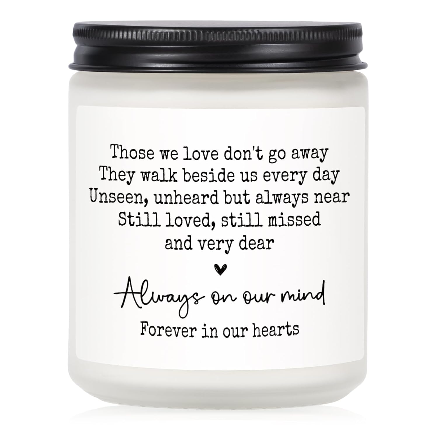 Sympathy Gifts For Loss Of Loved One, Memorial Lavender Scented Candle 7Oz, Bereavement, Thinking Of You, Grief Gift, Funeral Comfort Condolence Remembrance Christmas Gift