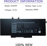 DELL 3HWPP Laptop Battery for Latitude 5410 5510 Precision 3541 3551 68Wh