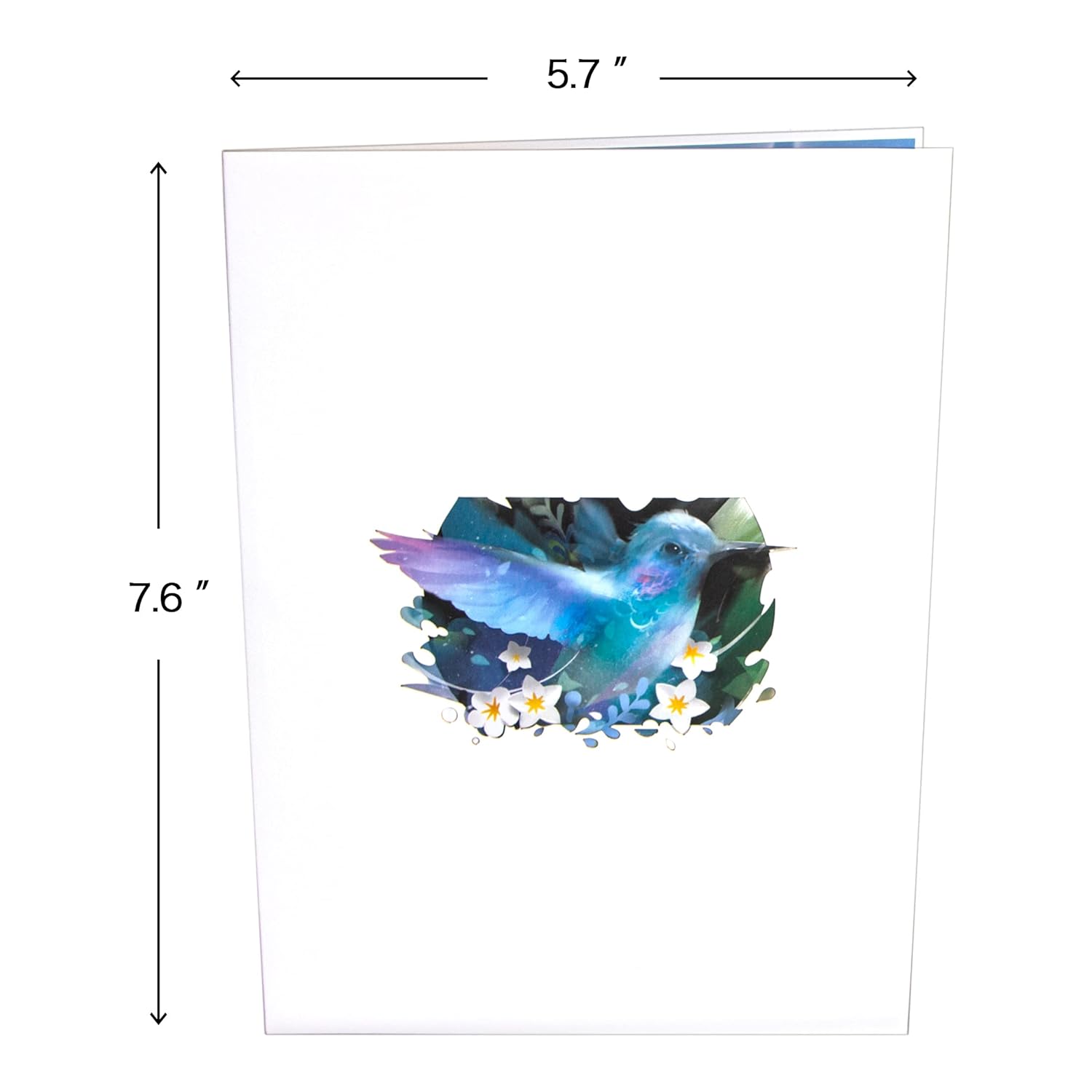 Hummingbird Pop Up Card Birthday Cards Mothers Day Cards For Women Mom Wife Sister Daughter Grandma, Hummingbird Gifts For Bird Lover, With Envelope