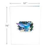 Hummingbird Pop Up Card Birthday Cards Mothers Day Cards For Women Mom Wife Sister Daughter Grandma, Hummingbird Gifts For Bird Lover, With Envelope