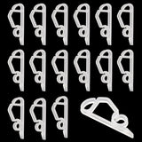 Christmas Light Clips, Outdoor Festive String Lights Siding Clamps, Sliding Hooks, Weatherproof Plastic Clips For Light Decoration (White200)
