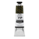 Artist Oil Paint - Olive Green, 40 Ml, Non-Yellowing, Rich & Creamy Consistency, Maximum Pigment Load, Small Batch Milled Oil Paints Made In The Usa For Professional Artists