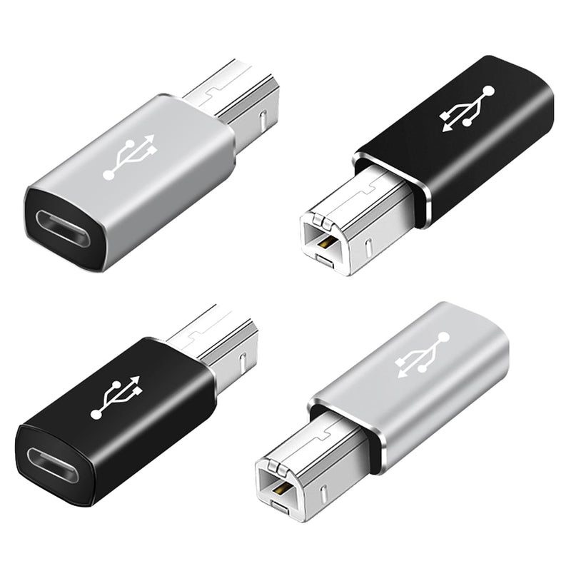 Usb C To Usb B Adapter 4-Pack Usb C Female To Printer Male Converter Adapter C