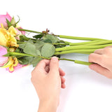 20 Pcs 1/4 Inches Stem Covers For Diy Bouquets 12 Inch Artificial Flower Stem Covers For Diy Wedding Centerpiece Bouquet (Yellow Green)