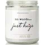 Sympathy Gifts For Loss Of Loved One, Memorial Candle 9Oz Lavender Scented Soy Candle, “No Words… Just Hugs” Remembrance & Bereavement Gift, Grief Gifts For Women, Condolence Gift, 50 Hour Burn, St