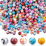 500pcs 8mm Acrylic Beads – Multicolor Loose Beads for Jewelry Making Supplies