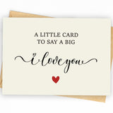 I Love You Card | Valentine Day Card Gifts | Happy Birthday Or Anniversary Card & Gifts For Men, Women, Wife, Husband, Him, Her, Boyfriend, Girlfriend, Couple, Anyone | Wedding | Valentine Day Gifts