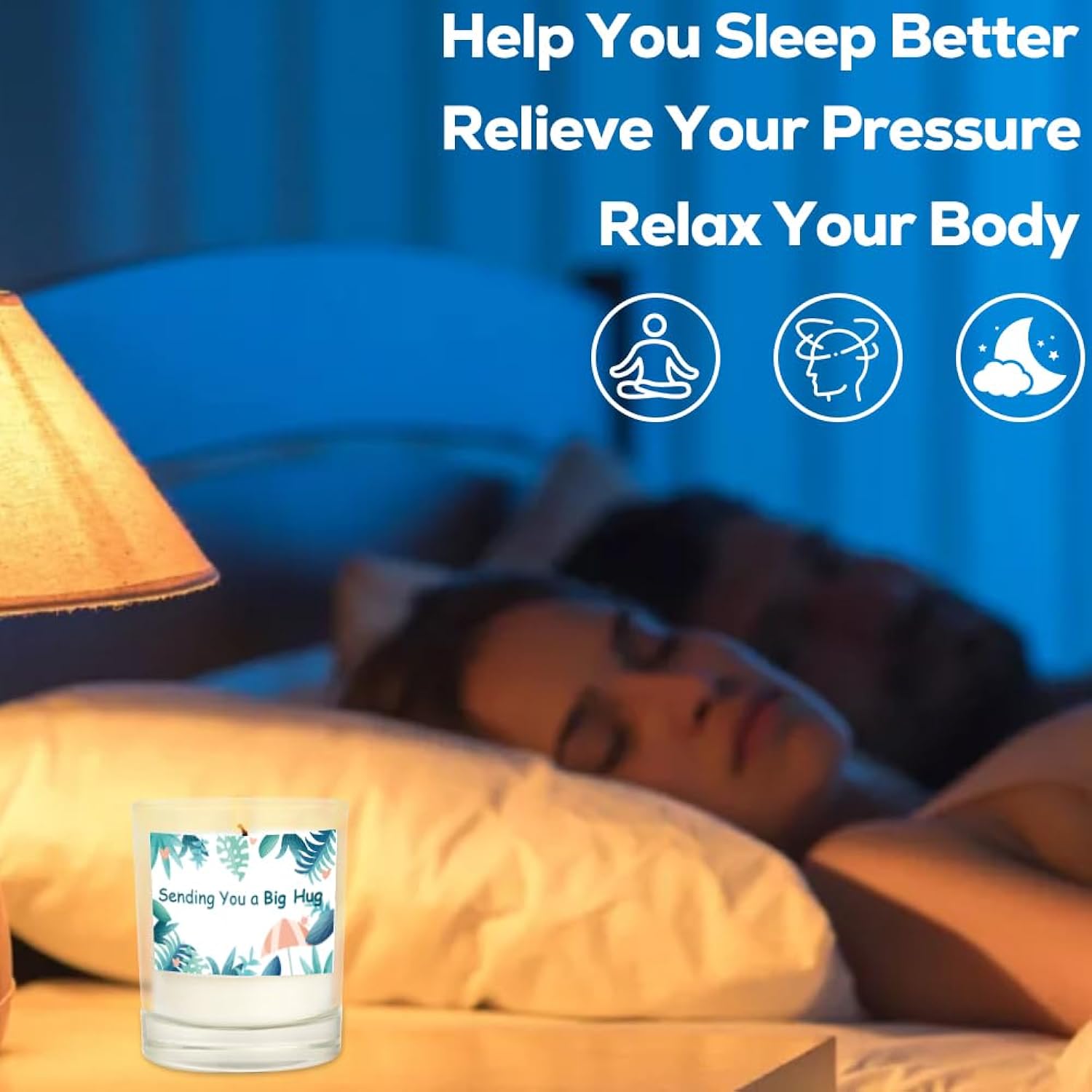 Valentines Day Gifts Scented Candle For Women Get Well Soon Gift For Women Thinking Of You Gifts For Women Sending You Big Hugs Candle Christmas Gifts For Friends Miss You Gifts For Mom, Dad