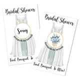 50 Pack Bridal Shower Scratch Off Cards, Find Bouquet Scratch Cards For Lottery Games Group Games Family Activity, Funny Raffle Tickets For Engagement, Bridal Shower Activity And Idea