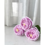Fake Flowers In Vase Real Touch Faux Flowers In Vase Pink Roses Peonies Artificial Flowers Arrangements Table Centerpieces For Dining Room Home Decoration