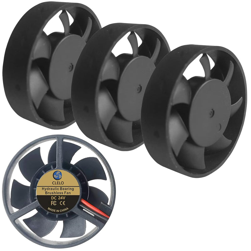 4 Pack 40Mm Round Fan, 24 Volt 4010 Fan Hydraulic Bearing Brushless Quiet Cool