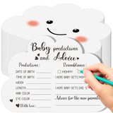 Cloud Baby Prediction Cards Baby Shower Advice Cards For Parents To Be Cloud Baby Shower Gender Reveal Decorations Baby Wishes Cards For Boy Or Girl Party New Parents Baby Shower Games Activities