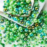 60G Cyan Green Flat Back Pearls Rhinestones For Crafts Mixed Size 3Mm-10Mm Ab Color Round Half Pearls Flatback Pearl Beads And Resin Rhinestones Set For Face Art With Glue