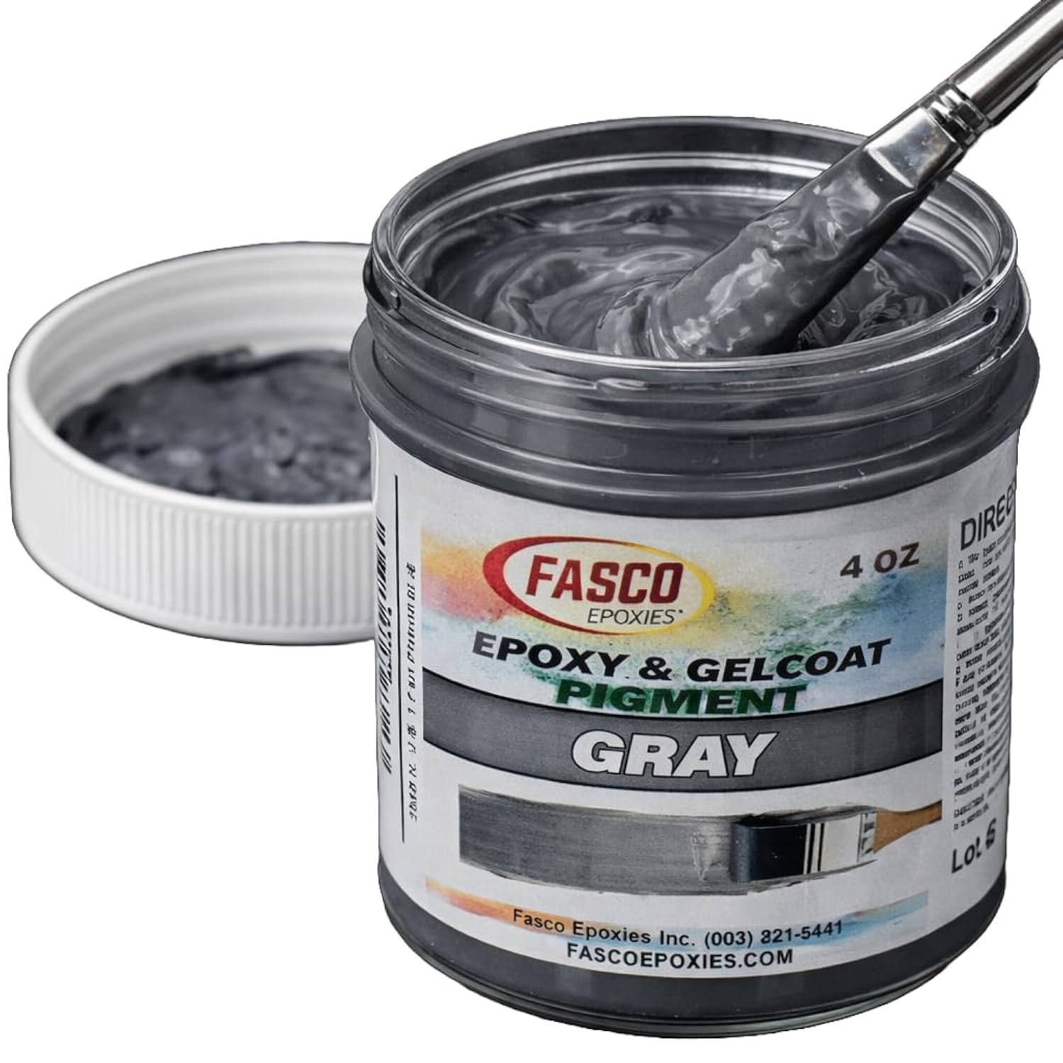 Gray Pigment For Epoxy Resin & Gelcoat – Concentrated Colorant - 4 Oz