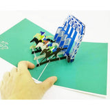 Horses 3D Pop Up Greeting Card - Horse Racing, Pony, Champion, Father'S Day, Congratulations, Happy Birthday, Retirement, Just Because, Graduation, Celebrations, All Occasion |
