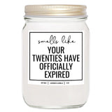 You Nique Designs 30Th Birthday Candle Gifts For Women Men, 4 Oz, 30Th Bday Candle For Her Him, Dirty Thirty 30 Year Old Birthday, Happy B-Day For Turning 30 (Lavender & Vanilla)
