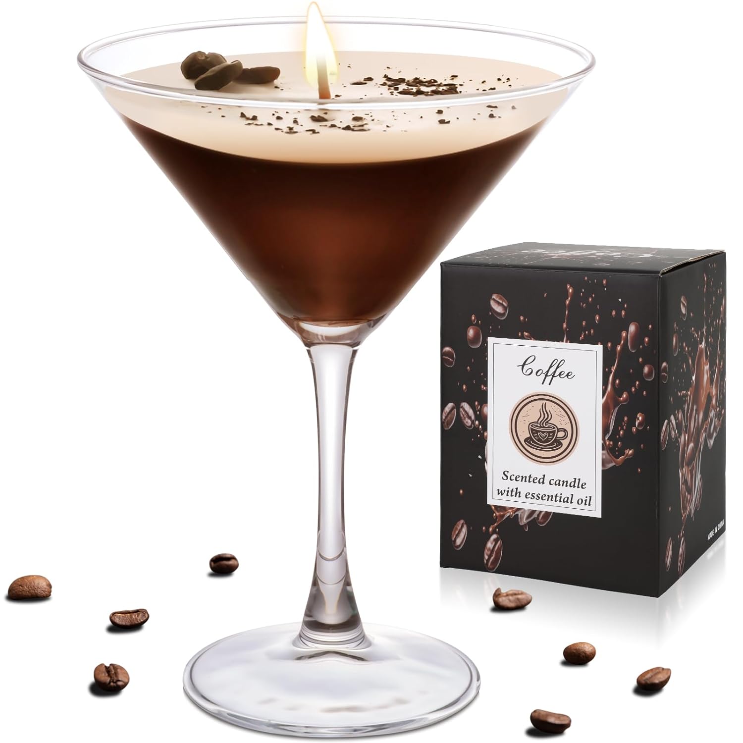 Espresso Martini, Martini Candle Unique Gifts For Women, Enjoy Your Espresso Martini Decor, The Ideal Espresso Martini Gift, Coffee Candle, Unique Gift For Scented Candles Enthusiasts