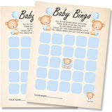 Baby Shower Bingo Cards - Infant Shower Games Boy, 50 Guest Keepsake Set, Baby Predictions, Large 5" X 7", Writable