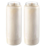 9 Day Yartzeit Candle - 2 Pack - Kosher Yahrtzeit Memorial And Yom Kippur Candle In Plastic Jar
