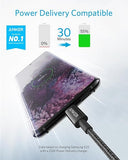 2 Pack USB C to USB C Cable 3.3FT 60W Fast Charging Cord for iPhone 17 iPad Mini 6 Samsung Black