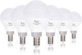 G14 LED Light Bulbs 5W 3000K Warm White E12 Candelabra Base 6 Pack