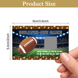50 Pack Football Theme Scratch Off Game, Rugby Football Scratch Card For Baby Shower Birthday Party Lottery Game Group Games, Gifts For Football Lovers, Baby Shower Idea