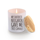 My Favorite Neighbor Gave Me This Candle Neighbor Gifts Scented Candles For Home Office Housewarming Moving Out Gifts Jar Candles Sage Floral Lavender Scent Soy Wax Candles 9.5 Oz