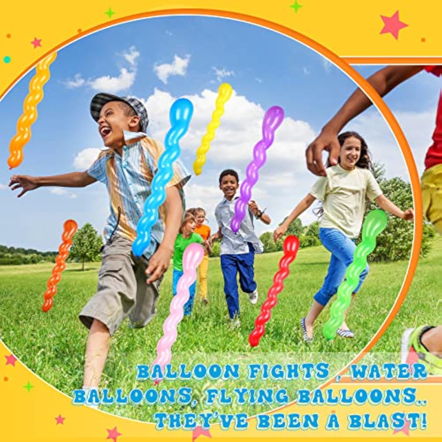 500Pcs 40" Spiral Twist Balloons – 9 Bright Colors for Party, Birthday & Festival Fun