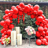 200 Pieces Red Balloon Garland Arch Kit Red Latex Balloons Different Sizes Birthday Decorations For Valentine Wedding Party Decorations