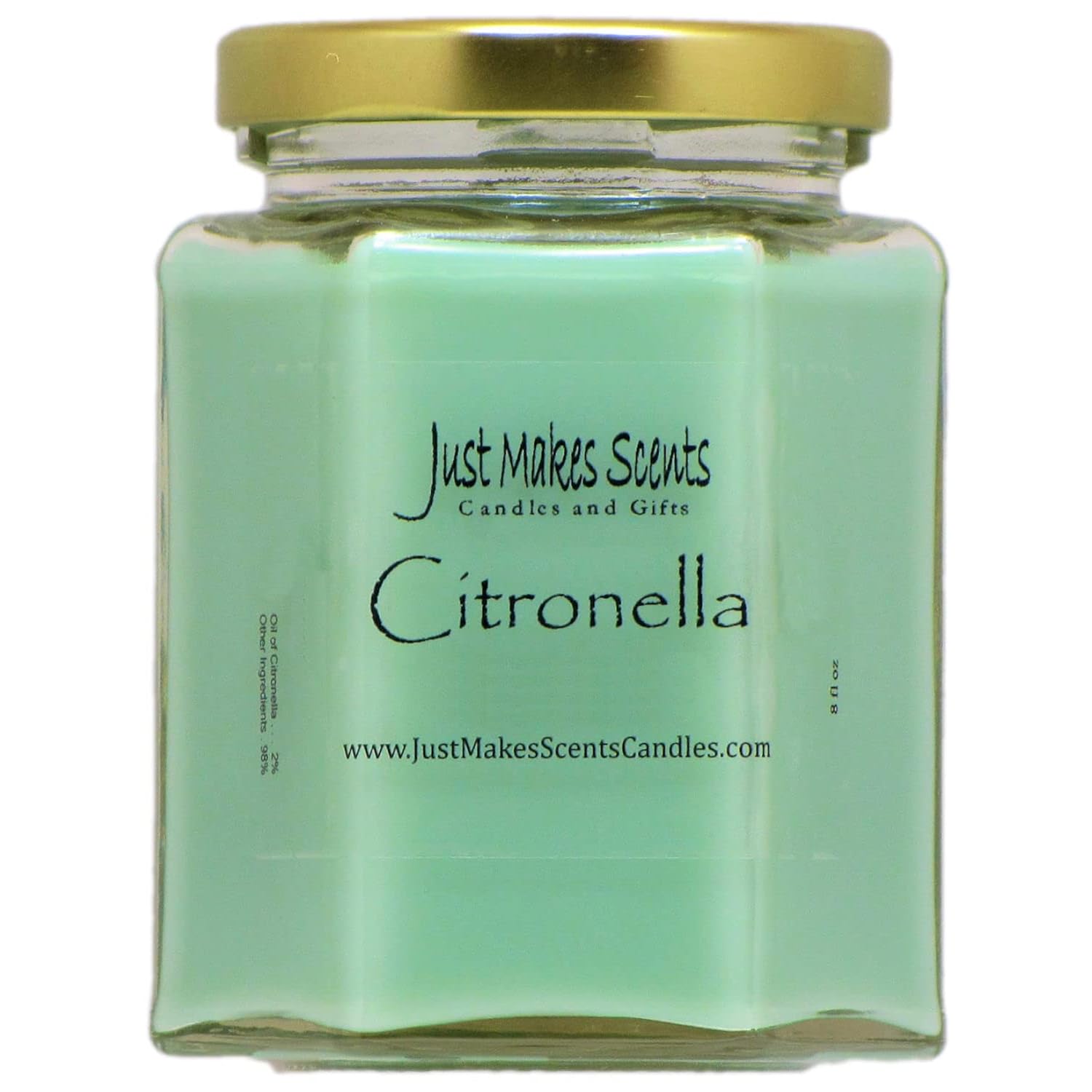 Citronella Scented Blended Soy Candle For Indoor Use By (Citronella)
