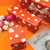 Red With Love Heart Gift Wrapping Paper,6 Sheets Love Pattern Wrapping Paper For Wedding Birthday Valentines Day Mothers Day Anniversary Women Man Girl Boy Gift Wrap Paper,27X20 Inch