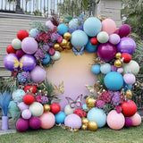 Orange Red Balloon Arch Kit Burgundy Pink White Balloons for Baby Shower Birthday Party