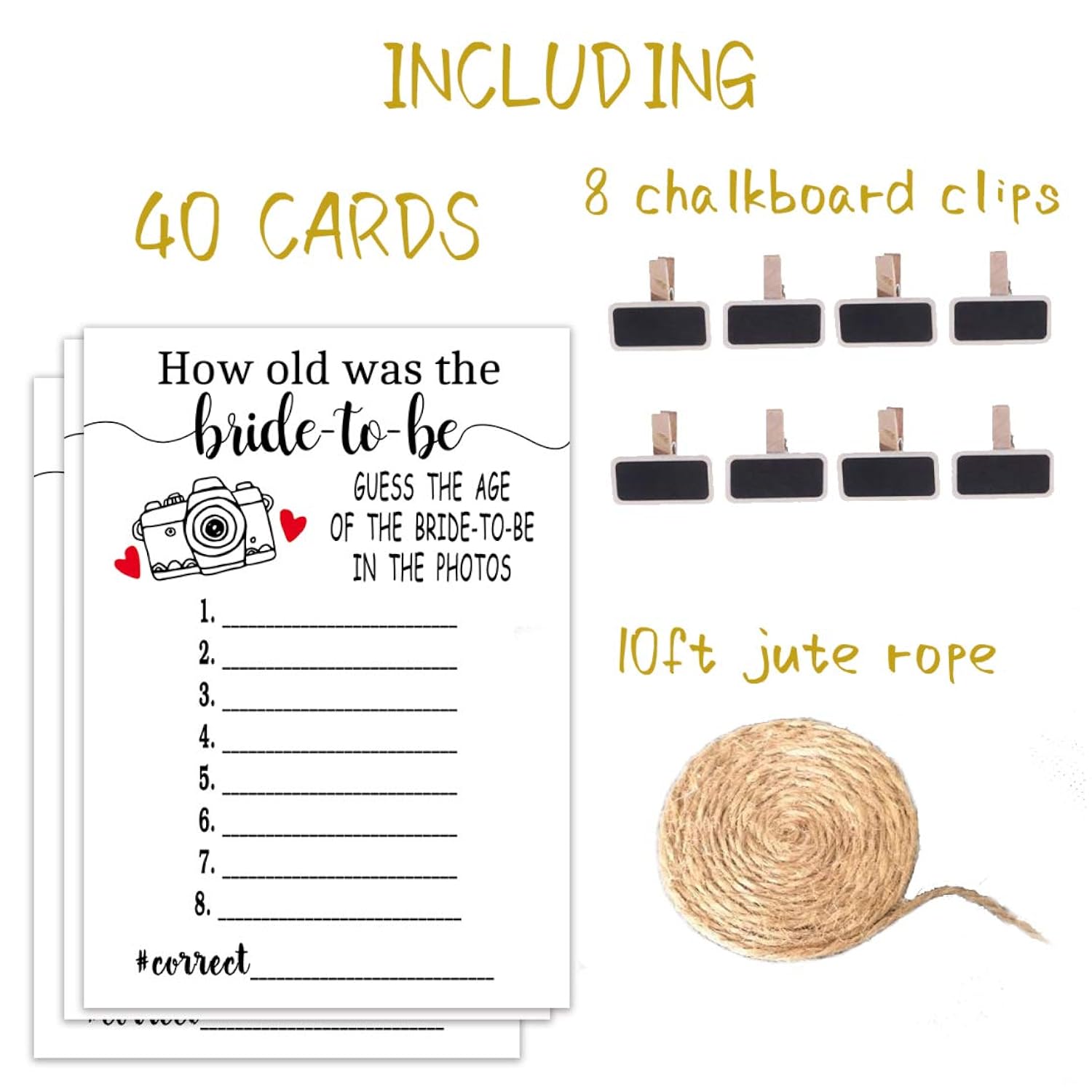 Bridal Shower Games - How Old Is The Bride Wedding Shower Games For Guests - Bachelorette Party Games For 40 Guests